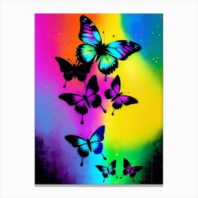 Rainbow Butterflies 9 Canvas Print