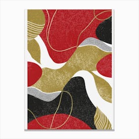 Abstract Red And Gold Canvas Print