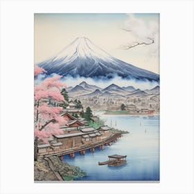 Amanohashidate In Kyoto, Ukiyo E Drawing 5 Canvas Print