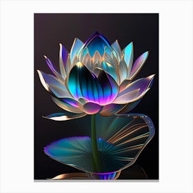 American Lotus Holographic 2 Canvas Print