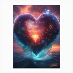 Love In The Ocean Canvas Print