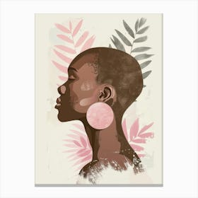 Portrait Of A Black Woman 19 Canvas Print