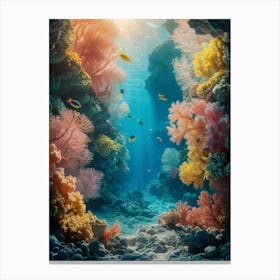 Coral Reef Underwater Canvas Print