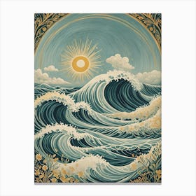 Ocean Sun Rising Canvas Print