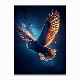 Owl In Space Stampe su tela