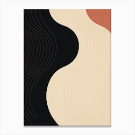 Mid Century Abstract Painting Canvas Print