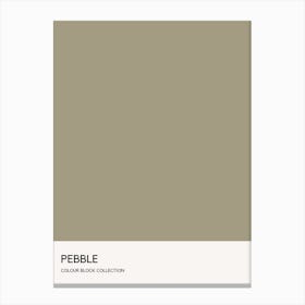 Pebble Colour Block Poster Canvas Print