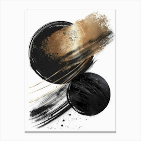 Abstract Black And Gold Canvas Print 28 Canvas Print