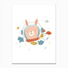 Astronaut Rabbit Canvas Print