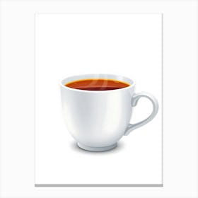 Cup Of Tea Illustration Canvas Print