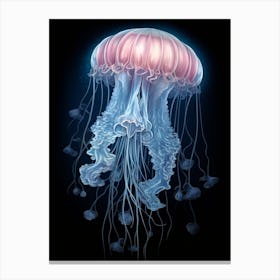 Lions Mane Jellyfish Realistic 2 Canvas Print