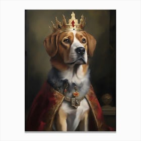 King Beagle 2 Canvas Print