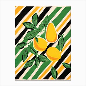 Mango Fruit Summer Illustration 4 Canvas Print