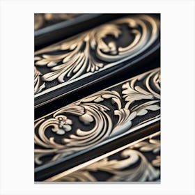 Close Up Of Ornate Knives Canvas Print