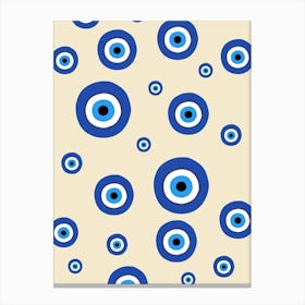 Evil Eye Pattern 1 Canvas Print