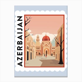 Azerbaijan 1 Travel Stamp Poster Canvas Print