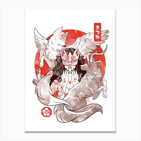 The Fox Yokai Canvas Print