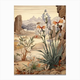 Japanese Iris Victorian Style 0 Canvas Print