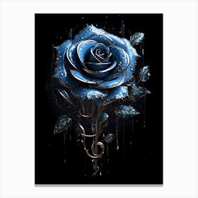 Blue Rose 2 Canvas Print