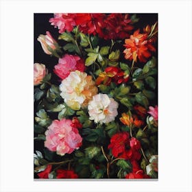 Bourvardia Still Life Oil Painting Flower Canvas Print