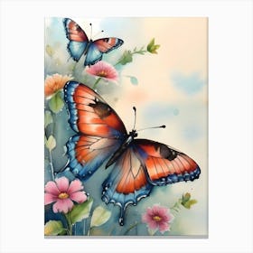 Colorful Butterfly Painting Canvas Print