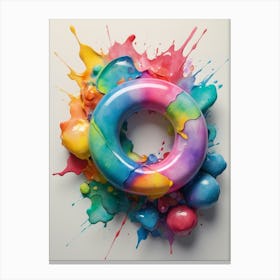 Colorful Paint Canvas Print