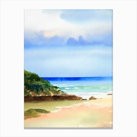 Umina Beach, Australia Watercolour Canvas Print