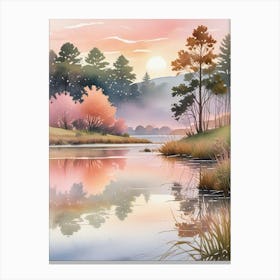 Watercolor Landscape Art Print (6) Canvas Print