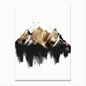 Gold Mountains Canvas Print 4 Canvas Print