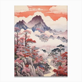 Nikko In Tochigi, Ukiyo E Drawing 3 Canvas Print