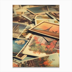 Vintage Postcards Canvas Print