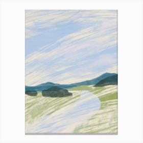 Abstract Landscape Sketch Canvas Print