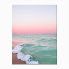 Half Moon Caye, Belize Pink Photography 1 Canvas Print