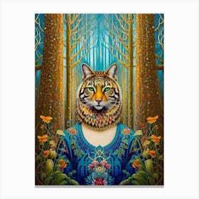 Tiger In The Forest Canvas Print