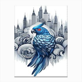 Vesper New York City Parrot Canvas Print