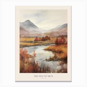 The Isle Of Skye Scotland Uk Trail Poster Canvas Print