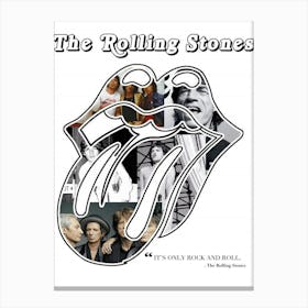 The Rolling Stones Jt It S Only Rock And Roll Poster Canvas Print