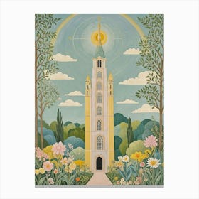 Yellow Sun Tower Toile