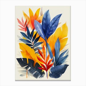 Tropical Leaves Canvas Print