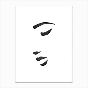Woman'S Face 5 Canvas Print
