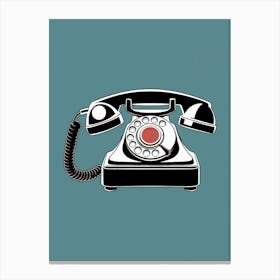 Retro Telephone 60's, Vintage Canvas Print