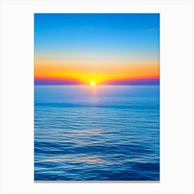 Sunrise Over Ocean Waterscape Photography 2 Canvas Print