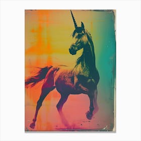 Unicorn Polaroid Inspired 4 Canvas Print