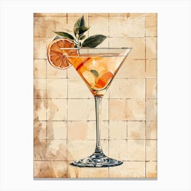 Cocktail Watercolour Inspired 2 Canvas Print