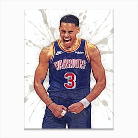 Jordan Poole Golden State Warriors 1 Canvas Print