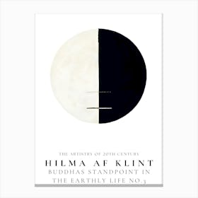 Hilma Af Klint Buddhist Standpoint In The Earthly Life Canvas Print