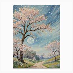 Wind Through Cherry Blossoms Canvas Print