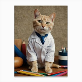 Doctor Cat 1 Canvas Print