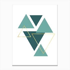 Geometric Triangles Canvas Print