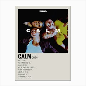 Calm 5 Seconds Of Summer Canvas Poster Bedroom Decor 3 Canvas Print